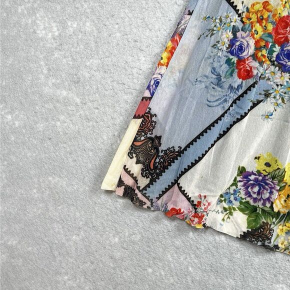 Vintage Petit Pois Skirt Womens Small Floral Print Skirt Y2K Boho Fairy - Picture 4 of 14